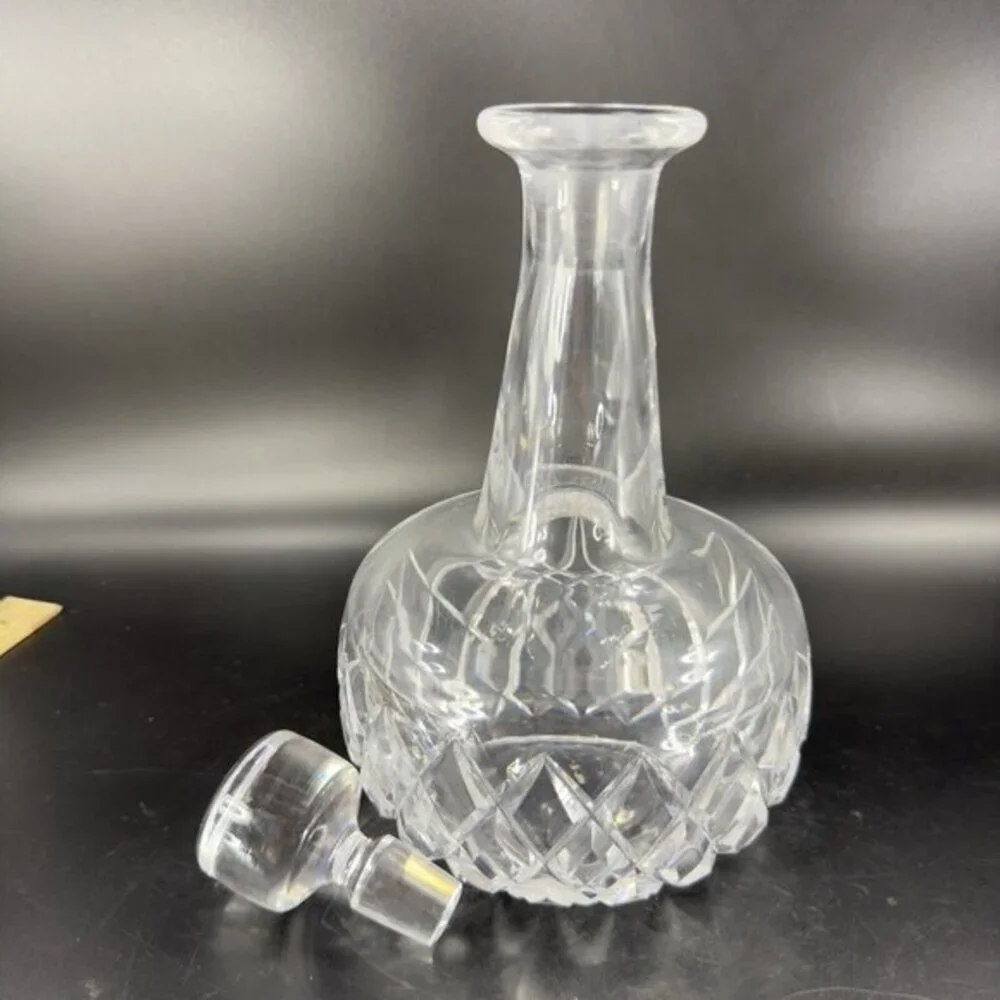 Orrefors Elisabeth Clear‎ Crystal Decanter Bottle With Stopper Heavy Luxurious